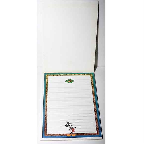 Mead / Disney “Electric Mouse” Vintage 90s Mickey Mouse Letter Pad / Notepad - Picture 2 of 2